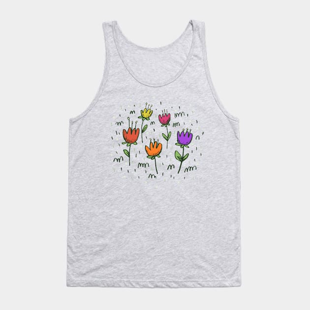 Flowers Tank Top by Sophie Corrigan